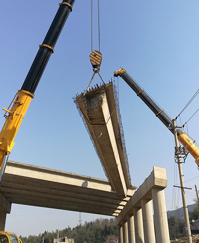 南昌昌北區橋梁吊裝工程現場 南昌昌北區橋梁吊裝工程現場